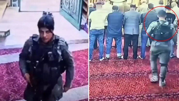 Tepki çeken olay! Camiye ayakkabı ile girip namaz kılanları gözaltına aldılar