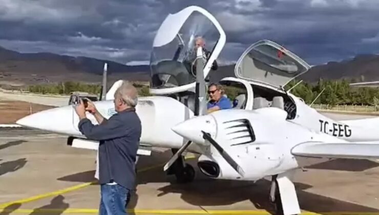 Türkiye’nin ilk ilçe havaalanına 84 yıl sonra uçak indi