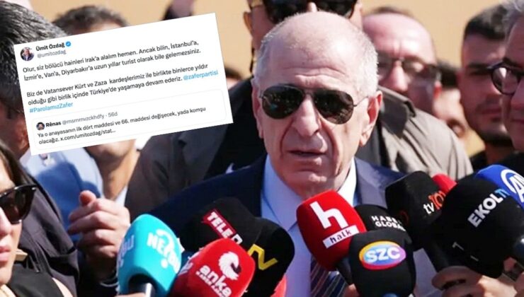 Ümit Özdağ’dan gündeme bomba gibi düşen paylaşım: Turist olarak bile gelemezsiniz!