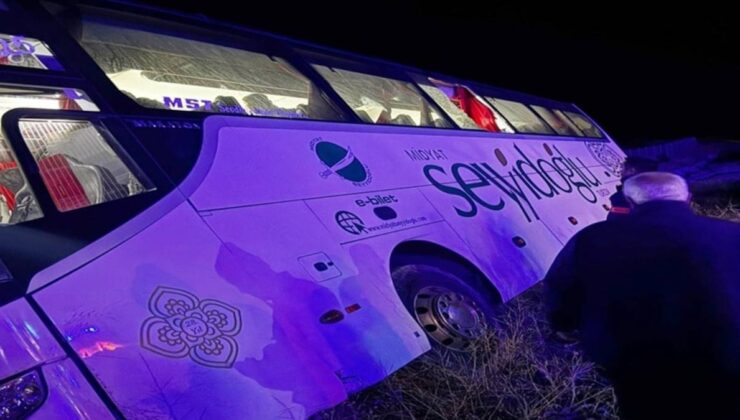 Yemekten zehirlendi kullandığı otobüs devrildi: 6 yaralı