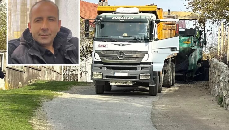 Asfalt çalışmasında kahreden ölüm! Kamyonun damperi elektrik telleriyle temas etti