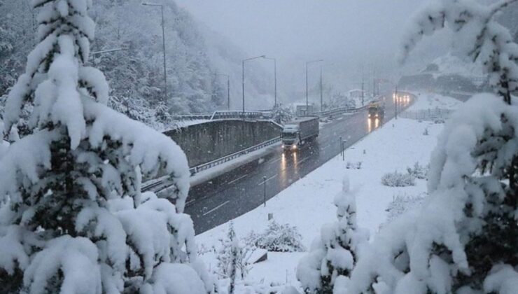 Bolu’da 4 bölgede kar yağışı etkili oldu