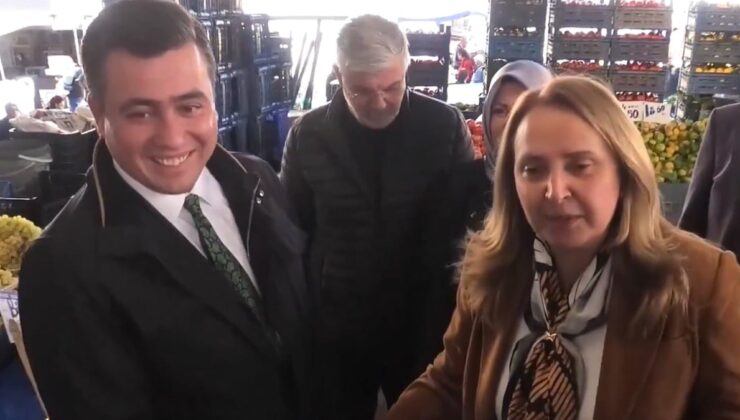 CHP’li Dinçer ile AKP’li Gökçek’e pazarda karşılaştı: ‘Torbaları dolduramadık, çok pahalı’