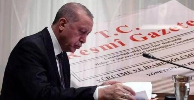 Cumhurbaşkanı Erdoğan imzaladı: Çok sayıda görevden alma ve atama kararı…