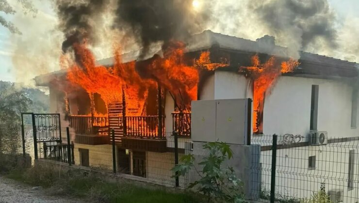 Evi ateşe verip 2 jandarmayı bıçakla yaralayan şüpheli vurularak etkisiz hale getirildi