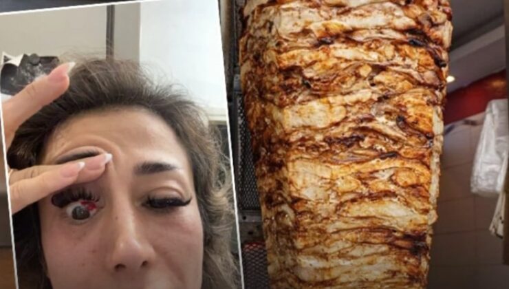 Fitness eğitmeni İstanbul’da tavuk döner yedi: Gözü bu hale geldi