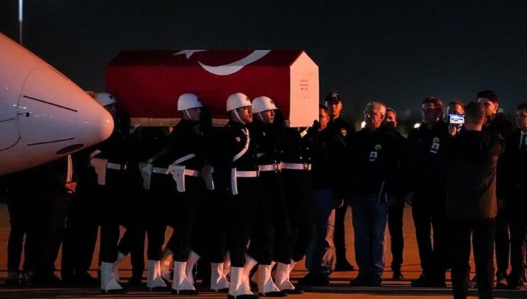 Hırvatistan’daki uçak kazasında şehit olan Pilot Hasan Bahar’ın naaşı Türkiye’ye getirildi
