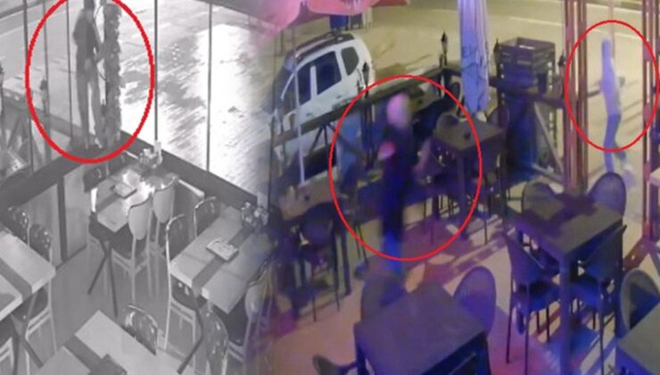 İş yerine dadanan hırsızı sopayla kovaladı! O anlar kamerada