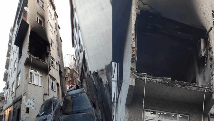 Kağıthane’deki patlamanın izleri havanın aydınlanmasıyla ortaya çıktı