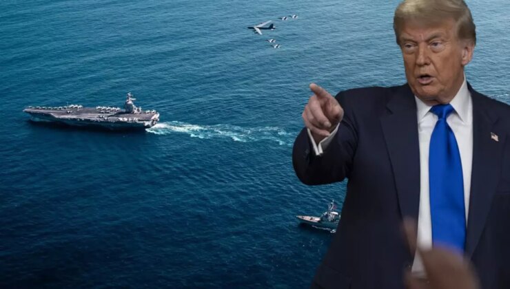 Karayipler’de savaşın ayak sesleri! ABD filosuna savaş uçağı eşlik etti