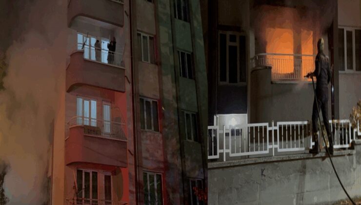 Kütahya’da 8 katlı apartmanda yangın: 1 ölü, 2 yaralı