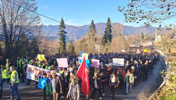 Murgul’da Siyanüre Hayır yürüyüşü