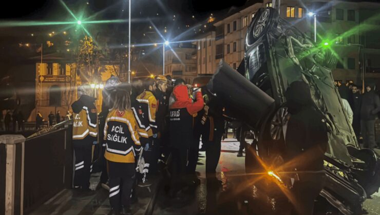 Amasya’da nehre düşen otomobildeki 1 kişi öldü, 1 kişi yaralandı