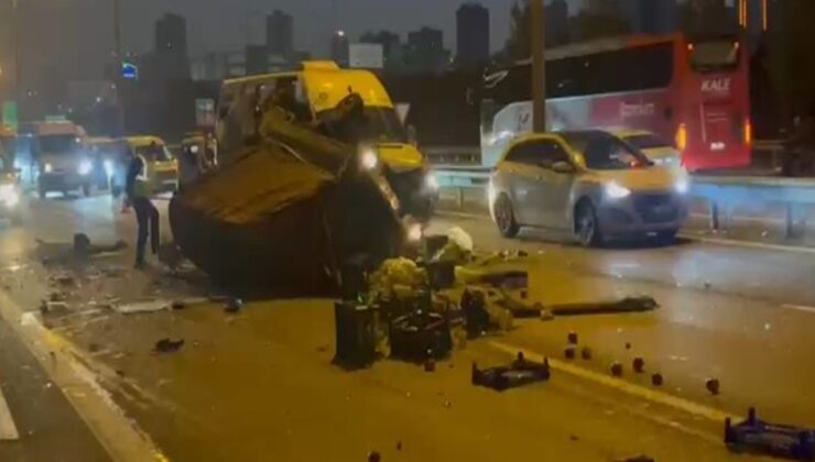 Bağcılar’da zincirleme kaza: Trafik kilitlendi!