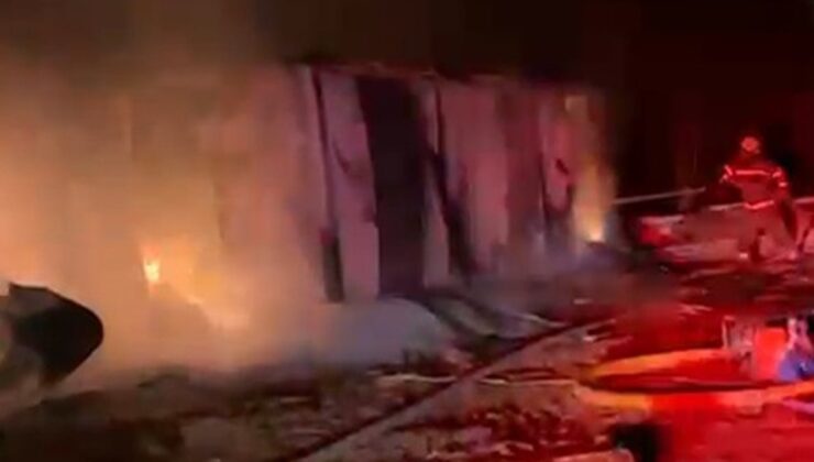 Bursa’da işçilerin kaldığı baraka alev alev yandı