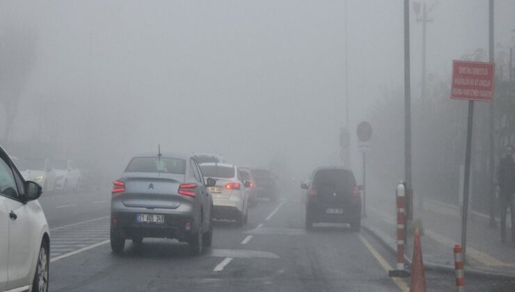Diyabakır’da sis indi uçaklar kalkamadı