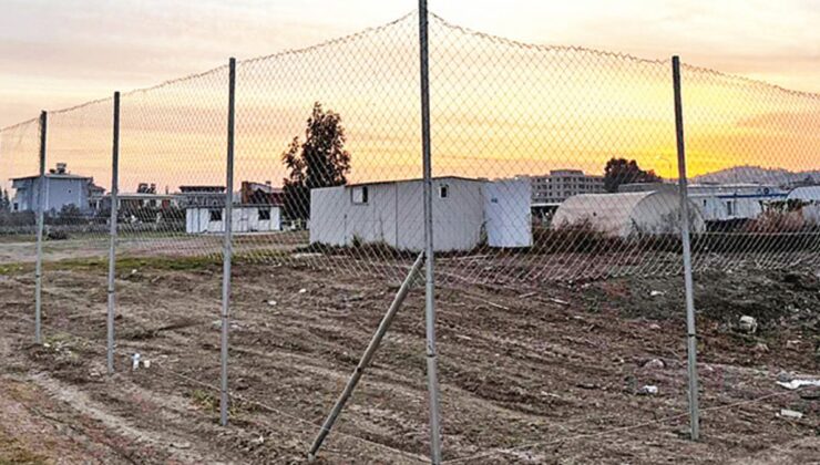 Erdoğan görmesin diye konteyner kente perde