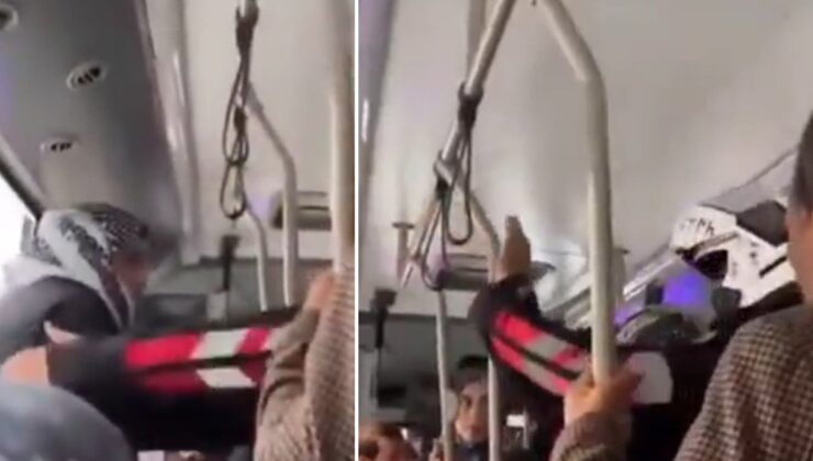 ‘Erdoğan’a hakaret etti’ denildi: Polis otobüsü durdurup gözaltına aldı