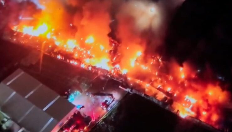 Esenyurt’taki fabrika 7 saattir yanıyor: Patlamalar meydana geldi