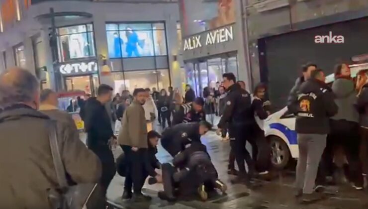 İstiklal Caddesi’nde arbede! Öğrencilere polisten sert müdahale