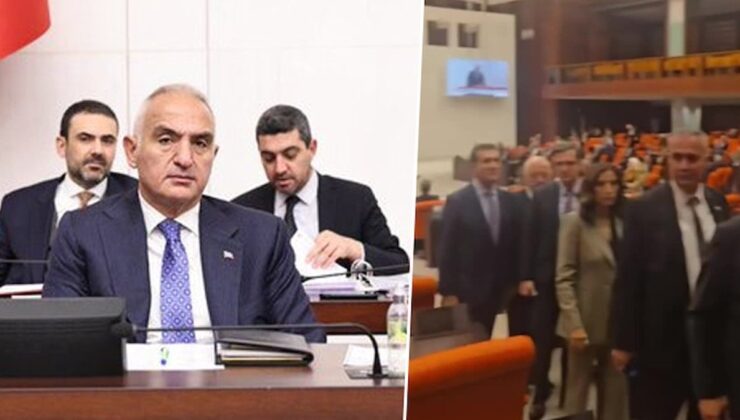 Meclis’te Bakan Ersoy’a ‘Kartalkaya’ protestosu: Vekiller salonu terk etti