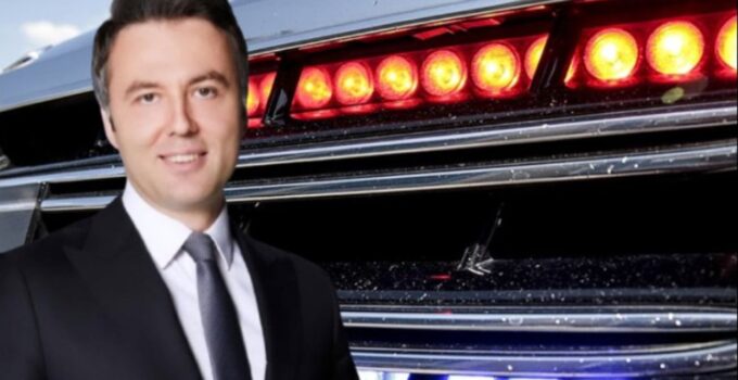 Mehmet Akif Ersoy’dan çakarlı araçla polis kontrolü