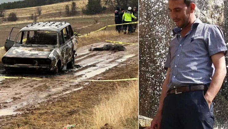 Resmen vahşet! Yanmış otomobilin yanında bulunan cesedin başı kayıp