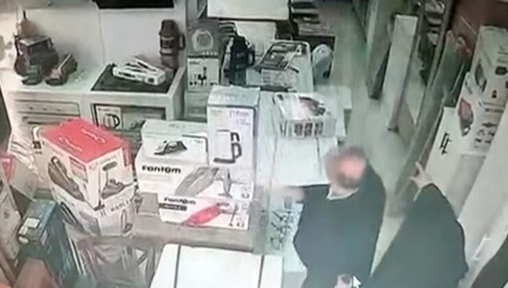 Saç düzleştiriciyi kıyafetine saklayarak çaldı; hırsızlık anları kamerada