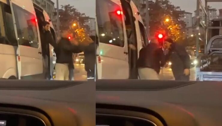 Servis şoförü kağıt toplayan kişiye yumruklu saldırdı