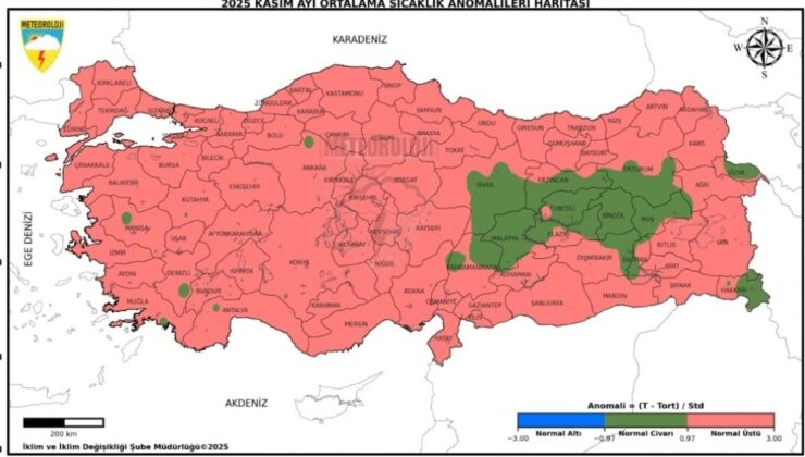 Son 55 yılın en sıcak 3’üncü kasım ayı yaşandı