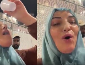 Umrede çekilen bu görüntü sosyal medyayı ayağa kaldırdı