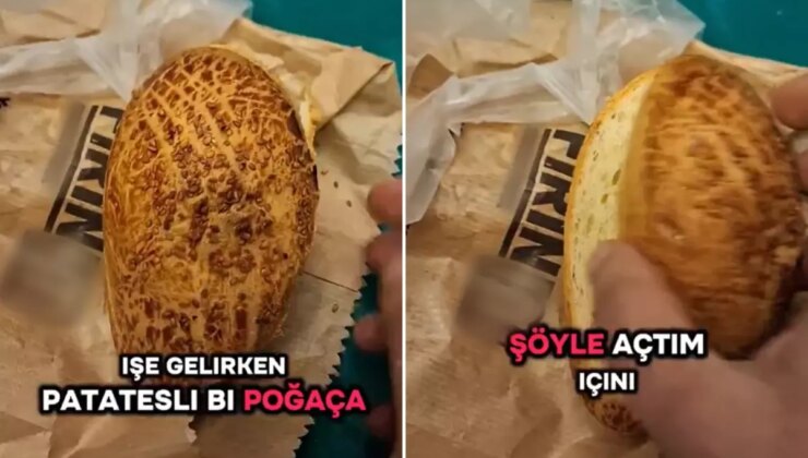 Aldığı poğaçanın içini açan vatandaş isyan etti