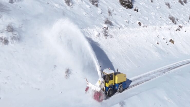 Bayburt’ta kar mesaisi; 44 köy yolu ulaşıma açıldı