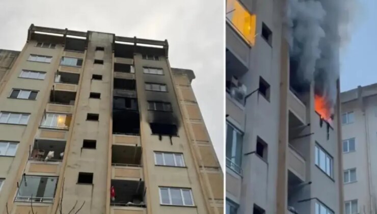 Evini ateşe verdi, babasıyla birlikte mahsur kaldı