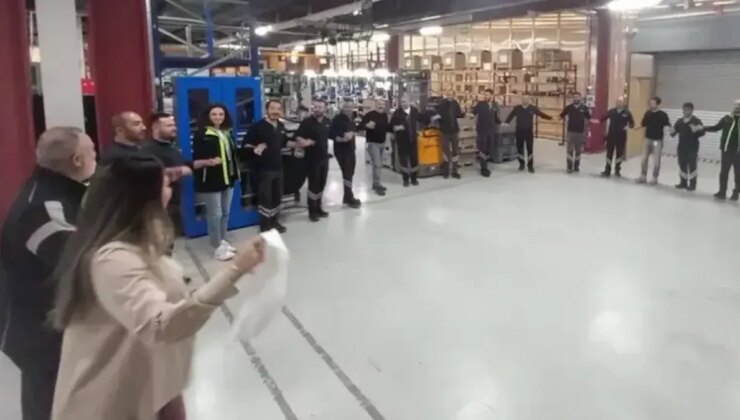 Fabrikada en düşük maaş 80 bin liraya yükseldi, işçiler bayram etti