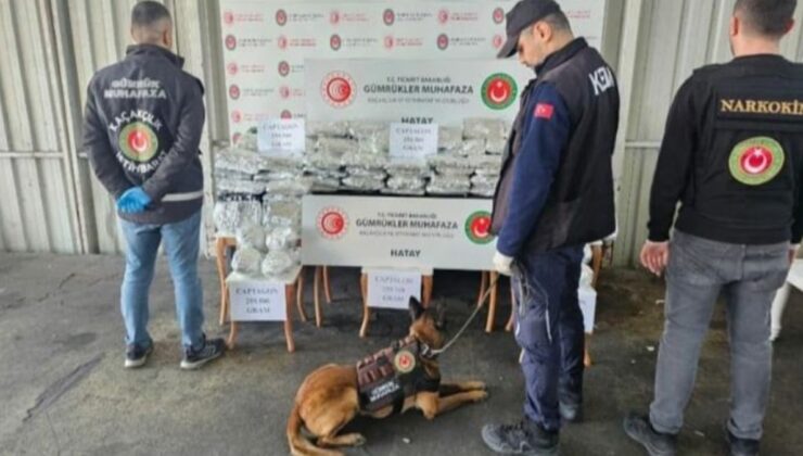İskenderun Limanı’nda 560 milyon TL değerinde uyuşturucu ele geçirildi