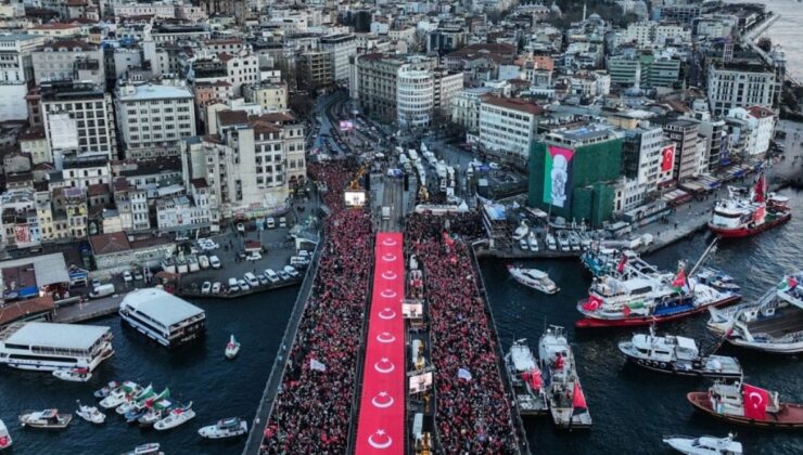 İstanbul’da Filistin’e destek yürüyüşü