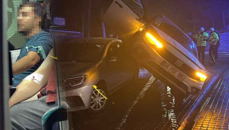 Kar düşer düşmez trafik kazaları peş peşe geldi! Buzlanan yolda başka otomobilin üzerine çıktı