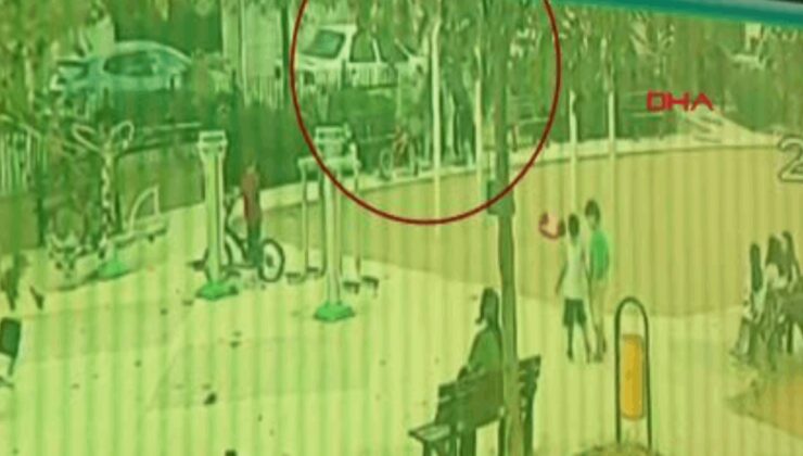 Parktaki çocuğa yorgun mermi isabet etti