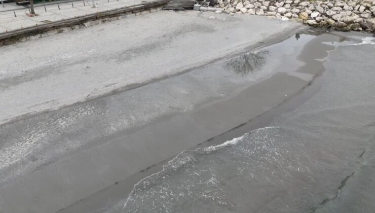 Silivri ve Avcılar’da korkutan manzara: Deniz metrelerce geri çekildi