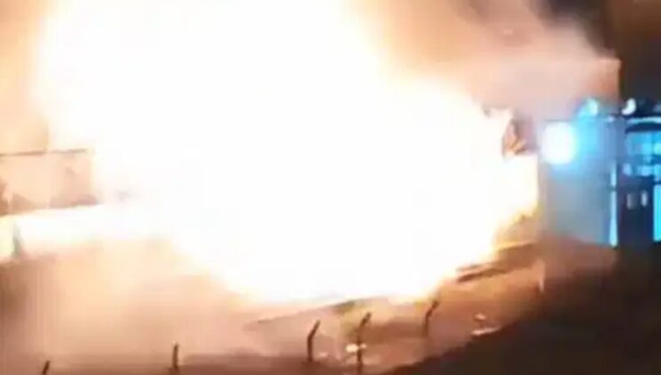 Yenibosna Metro durağında yangın çıktı