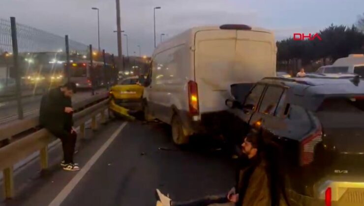 Yenibosna’da zincirleme kaza! Çok sayıda yaralı var