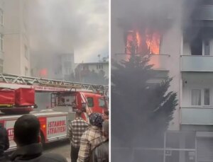Maltepe’de 4 katlı binada yangın! Mahsur kalan 4 kişi kurtarıldı