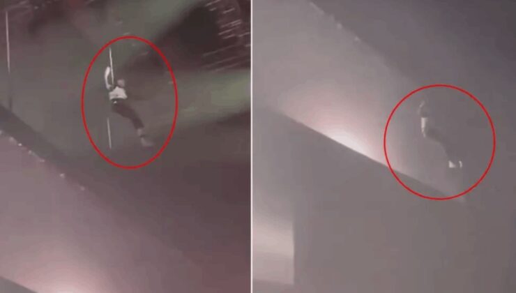 Ünlü şarkıcı konserde 20 metreden yere çakıldı