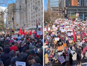 ABD’de milyonlarca kişi “Krallara hayır” protestoları için sokakta