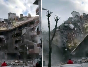 Avcılar’da 5 katlı bina yıkım sırasında çöktü: O anlar kamerada