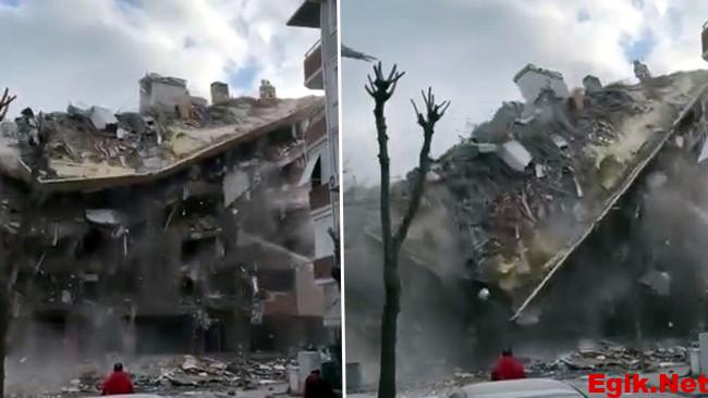 Avcılar’da 5 katlı bina yıkım sırasında çöktü: O anlar kamerada