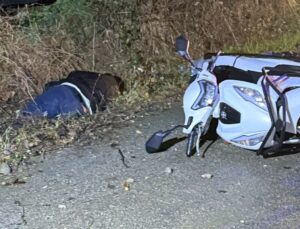 Bursa’da devrilen motosikletin sürücüsü öldü