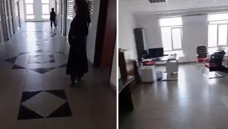 Devlet dairesinde skandal: Vatandaş o anları kayda alıp paylaştı