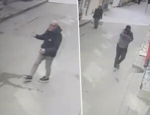 Fatih’te alışveriş yaptığı bakkalı oyuncak silahla bastı: O anlar kamerada